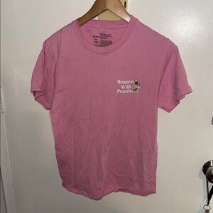 Rappers With Puppies Pink Doubl-sided T-shirt (S) Dog Limited Tagless